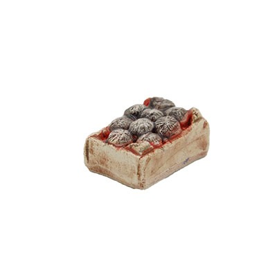 Mini-cagette d'oursins - Décors de crèche provençale
