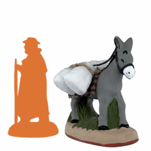Âne avec sacs de farine
